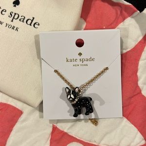 Kate Spade French Bulldog Necklace